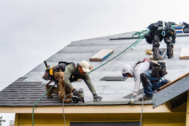 Professional Flat Roof Repair technician working in Hanover, CT